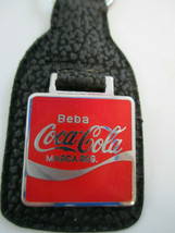 Coca-Cola Metal and Leather Keychain Holder with snap closure - £6.73 GBP