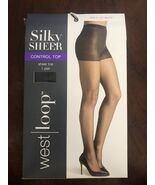 westloop ultra sheer control top size C jet black Sheer Toe Silky Sheer - $9.30 CAD