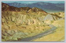 Zabriskie Point Funeral Mountains Death Valley Badlands View Vintage Postcard - $6.90