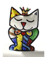 Romero Britto Mini Cat Princess Figurine 3D 331390 Rare Retired Collectible - £54.74 GBP