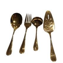 Oxford Hall Stainless Steel Gold Serving ware 4 Pieces  - $29.70