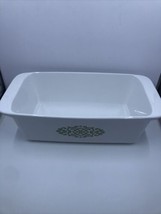 Corningware Shell Oil Green Medallion Loaf Pan P-315-B  - £11.73 GBP