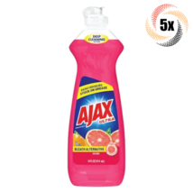 5x Bottles Ajax Grapefruit Bleach Alternative Liquid Dish Soap | 14 fl oz | - £20.68 GBP