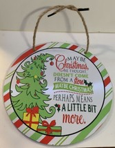 Dr. Seuss Grinch Maybe Christmas Doesn’t Come From A Store Wooden Sign 1... - £7.87 GBP