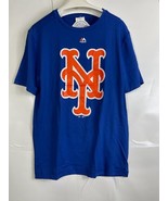 Majestic Men s Coolbase Performance Short Sleeve logo Shirt, Royal, Small - $338.51 MXN