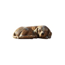 Roman Garden - Bronze Sleeping Dog Statue, 3.25H, Garden Collection, Resin and S - £32.16 GBP