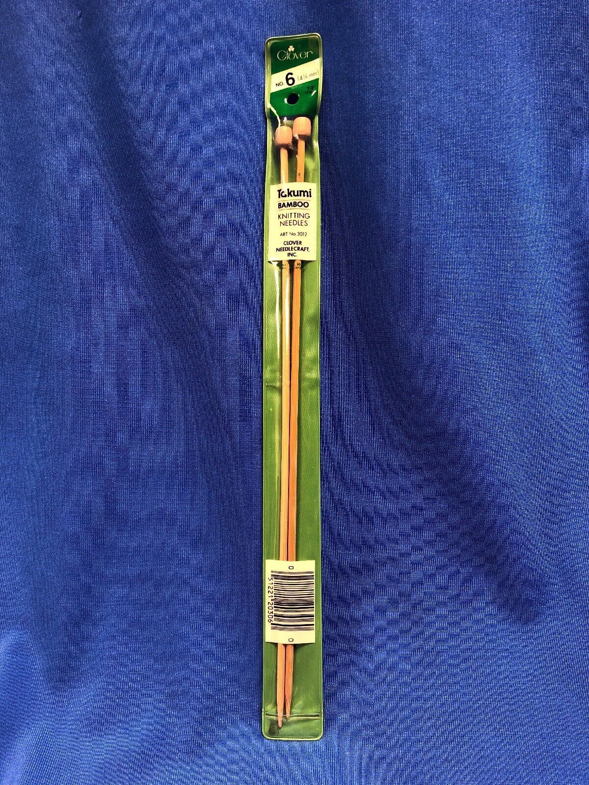 Clover Takumi Bamboo Knitting Needles 3012, No 6, 13&quot; - $2.97