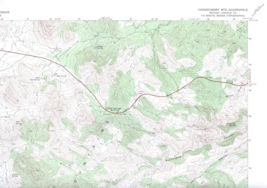 Chokecherry Mtn., Nevada 1970 Vintage USGS Topo Map 7.5 Quadrangle Topog... - $23.99