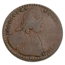 1759 German States MAINZ 3 Pfennig Coin In VF Condition, KM 304 - $56.86