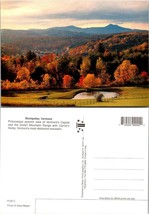 Vermont Montpelier State Capitol in Autumn Fall Horses Mountain Vintage Postcard - £7.37 GBP