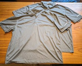 Lot of 2 Safeway Shirt Mens XXL 2XL Employee Polo Gray SS Logo Left Sleeve - £15.41 GBP