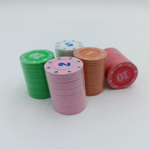papasusu Chips for gambling Multiple Colors Poker Chips for Card Board Game - £13.57 GBP