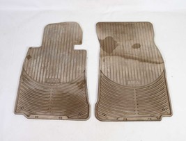 BMW E39 5-Series Beige Tan Front Rubber Winter Floor Mats 1996-2003 OEM Genuine - £38.93 GBP