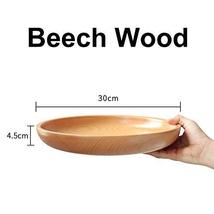 Healthy Beech/Jujube Dinnerware Solid Wooden Bowls for Rice, Soup, Popcorn, Frui - £31.14 GBP