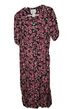 Vintage Womens Dress Fitting Image Floral Flowers All Over Print Size 18... - £19.10 GBP