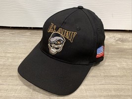 U.S. ARMY SPECIAL FORCES SKULL BLACK ARMY EMBROIDERED MILITARY HAT CAP w... - $66.41