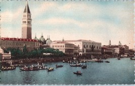 Festivity on the Grand Canal  St Mark’s Gondolas Venice Italy Postcard - £5.49 GBP