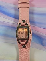 Fossil Ladies Watch, Pink Genuine Leather Band, Rectangle/Silver Tone Face - $302.09 MXN