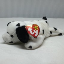 Ty Beanie Baby Dotty Dog Plush Stuffed Animal Retired W Tag October 17 1996 - £15.72 GBP