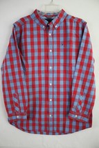 TOMMY HILFIGER Boy's Long Sleeve Button Down Dress Shirt size L (16-18) - $12.86