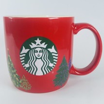 Starbucks Coffee 2020 Red Christmas Tree Holiday Large Big Ceramic Cup Mug 18 oz - £10.02 GBP