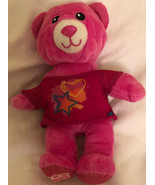 Build A Bear Pink Bear Plush DollHeart Star Spin Master 7” Stuffed Animal - $5.93