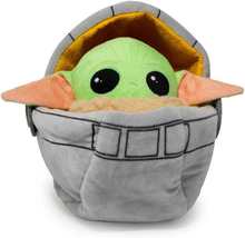 Mandalorian Baby Yoda Plush Dog Toy - Squeaky Star Wars Companion for All Bree - £19.17 GBP