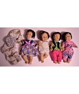 Gi-Go GIGO Funny Face set of 4 Dolls &amp; Extra Clothing 7&quot; - $59.95