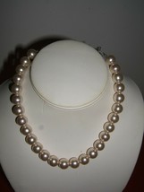 Vintage Faux Pearl Beaded Choker Necklace Japan 16 1/2&quot; Long (NWOT) - £10.19 GBP