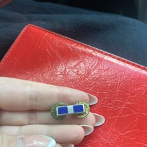 Gold and Blue Enamel Pin - $8.00