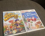 Monkey Mischief &amp; We Wish You A Merry Christmas Nintendo Wii Both Sealed - $33.66