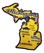Michigan The Great Lake State Foil Fridge Magnet - $8.49