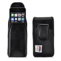 Turtleback iPhone SE 5 5s Black Vertical Leather Pouch Holster Black Clip Case - £30.29 GBP