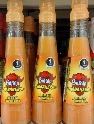 3X BUFALO SALSA HABANERO SALSA - 3 OF 144g EACH - FREE PRIORITY SHIPPING - $19.34