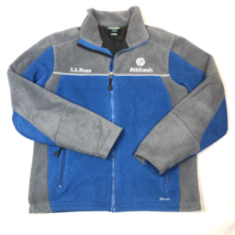 LL Bean Mens Attitash Perfect Turn Blue Fleece Full Zip Polartec Jacket ... - $69.29