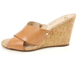 Sam Edelman Womens Nahla Cork Wedge Criss Cross Sandals Size 9.5 M Tan L... - £19.61 GBP