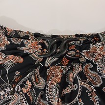 Cato Elastic Waist Women's 14/18W Multicolor Paisley Flower Midi Pull-On Skirt image 7