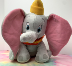 Dumbo Flying Elephant Kohls Cares Disney 12&quot; Gray Plush Stuffed Animal Big Ears - £6.98 GBP