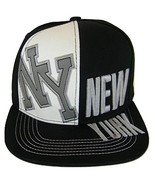 New York City 2-Tone Split Text Adjustable Snapback Baseball Cap (Black) - £15.94 GBP