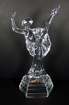 Dancer Ballerina Art Glass Statue Rock Crystal Figurine Paperweight Scul... - £23.34 GBP