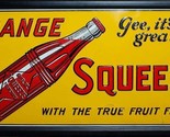 Orange Squeeze Metal Advertising Sign - $59.35