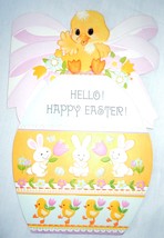 Vintage Hello Happy Easter Card Ambassador Cards 1981 - £2.39 GBP