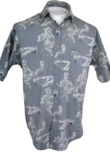 POINTS WEST Hawaiian ALOHA shirt S p2p 22 British Isles yacht Fastnet race - $16.82