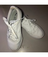 PUMA Carina Summer Cat Women&#39;s Sneakers White &amp; Black Trim SZ 8.5 Soft F... - £15.77 GBP