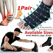 APXB Compression Sleeves Socks for Plantar Fasciitis - Foot Heel, Ankle, and Arc - £2.90 GBP