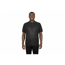 Mens Polo Shirt Slinky Sheer Short Sleeves Soft Touch by Stacy Adams 57007 black image 2