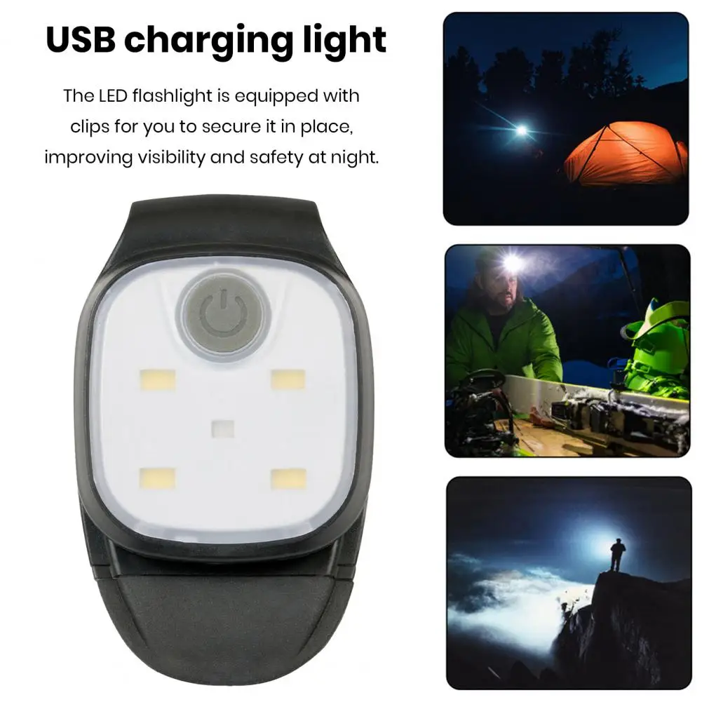 Led Clip Light with 4 Modes Camping Light with 4 Light Modes Portable Wa... - £12.78 GBP