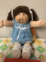 1ST Edition Vintage Cabbage Patch Kid Girl Freckles Violet Eyes Head Mold #2 - £187.81 GBP