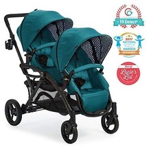 Contours Options Elite Tandem Double Toddler &amp; Baby Stroller - Aruba Teal - £315.02 GBP