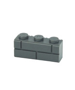 Dark Grey Brick 1X3 Construction Brick Piece Action Figures - $3.74 MXN